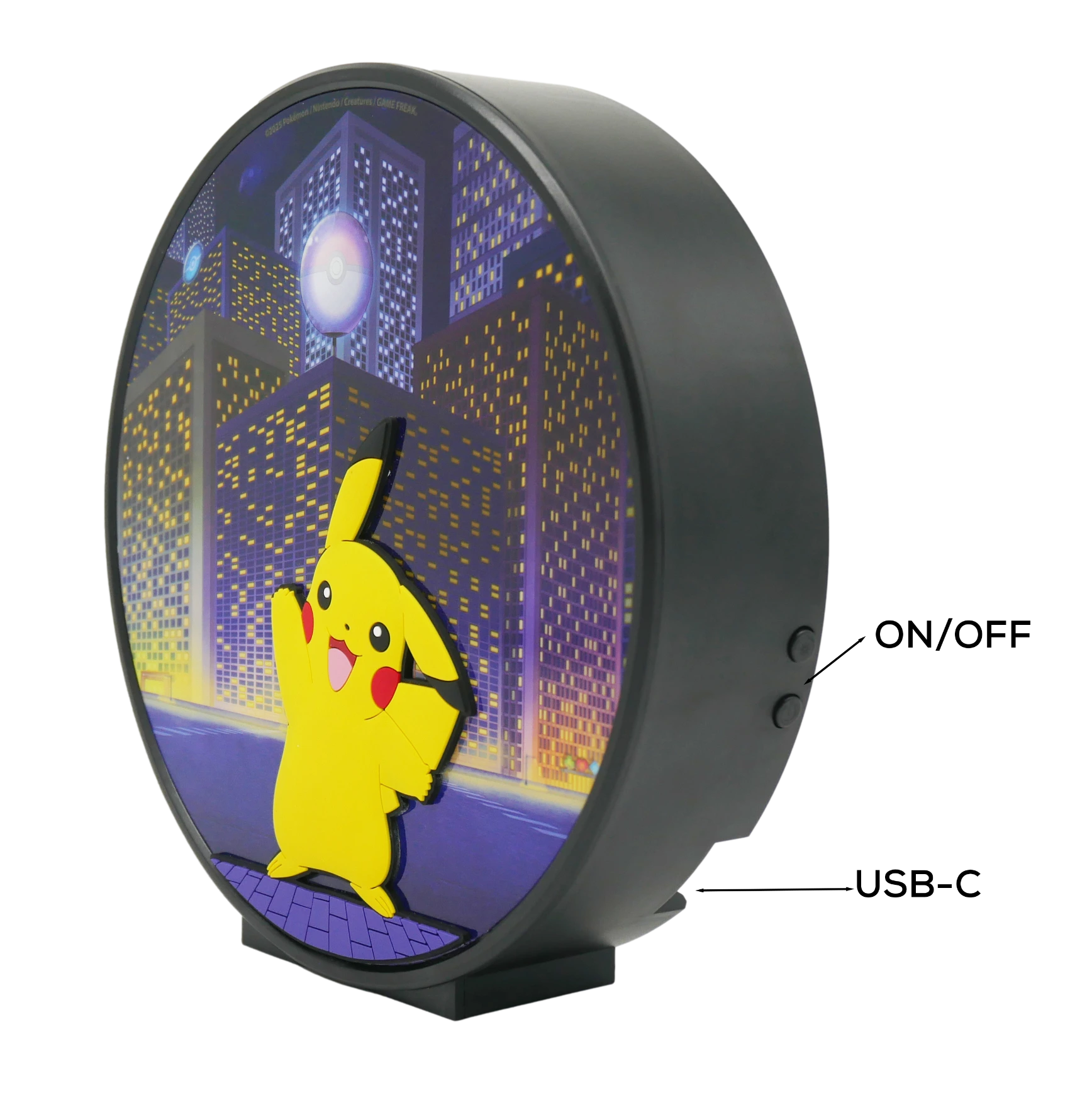 Diorama luminoso Pikachu Night-City - 811429