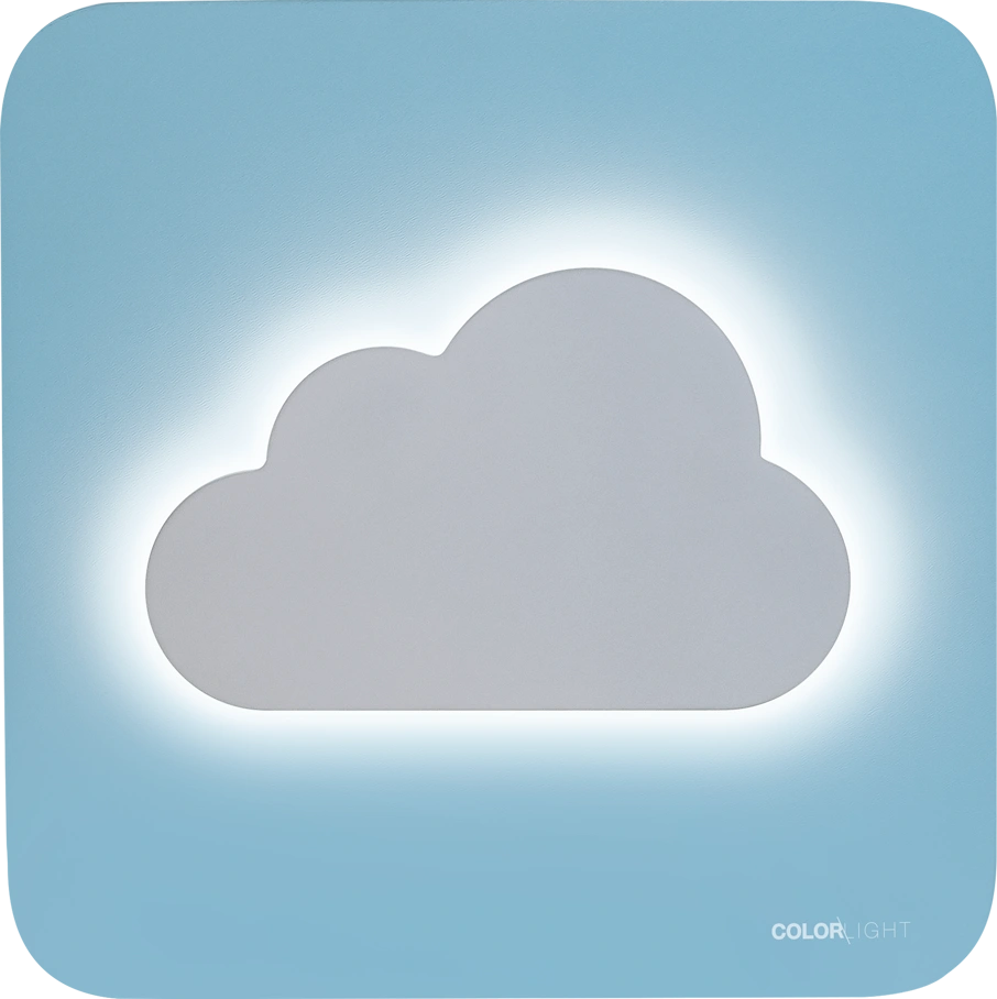 CLOUDY Speaker wireless e luce notturna - Nuvola - CBLNEONOCLOUDM