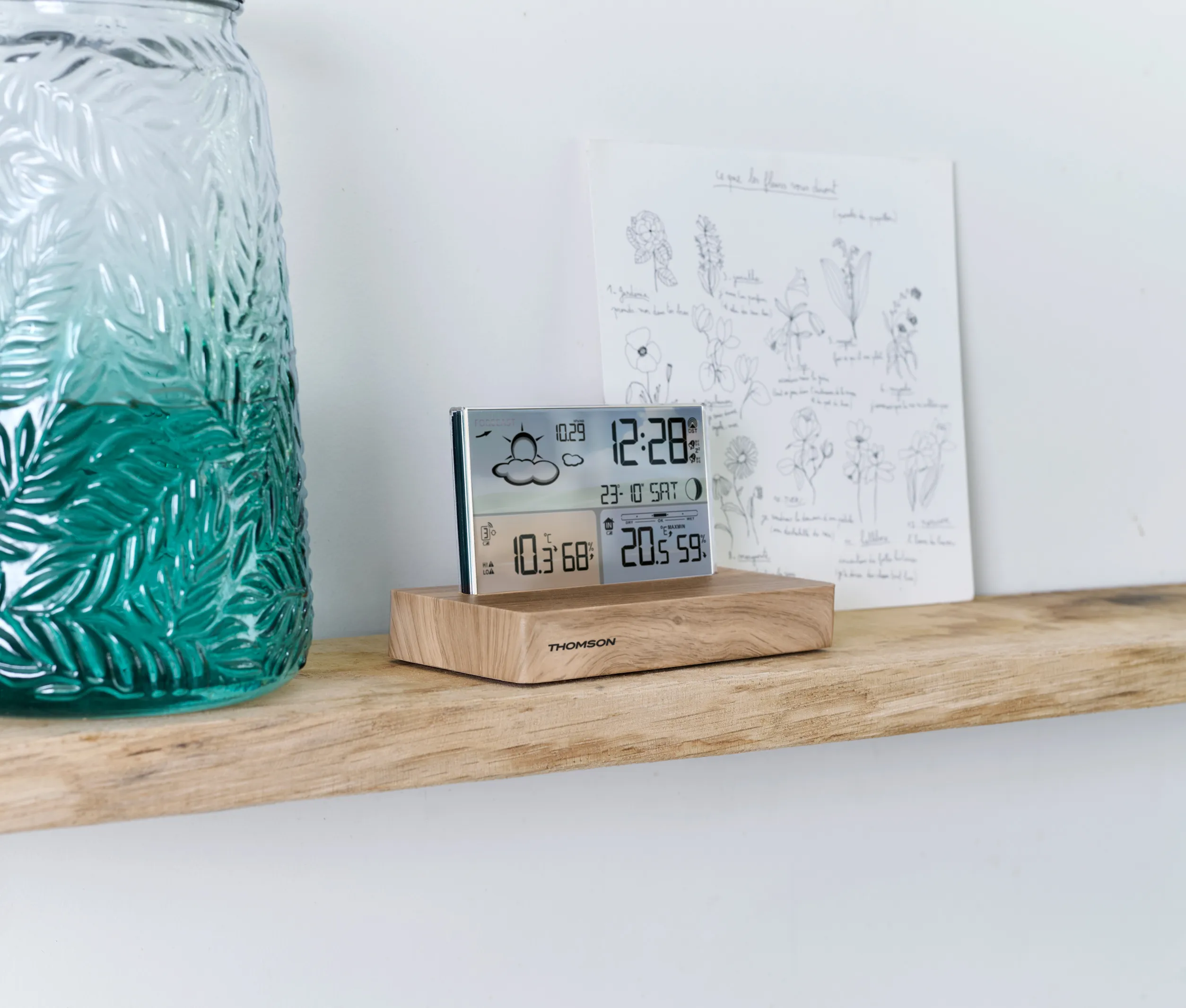 Réveil et station météo CT600 THOMSON