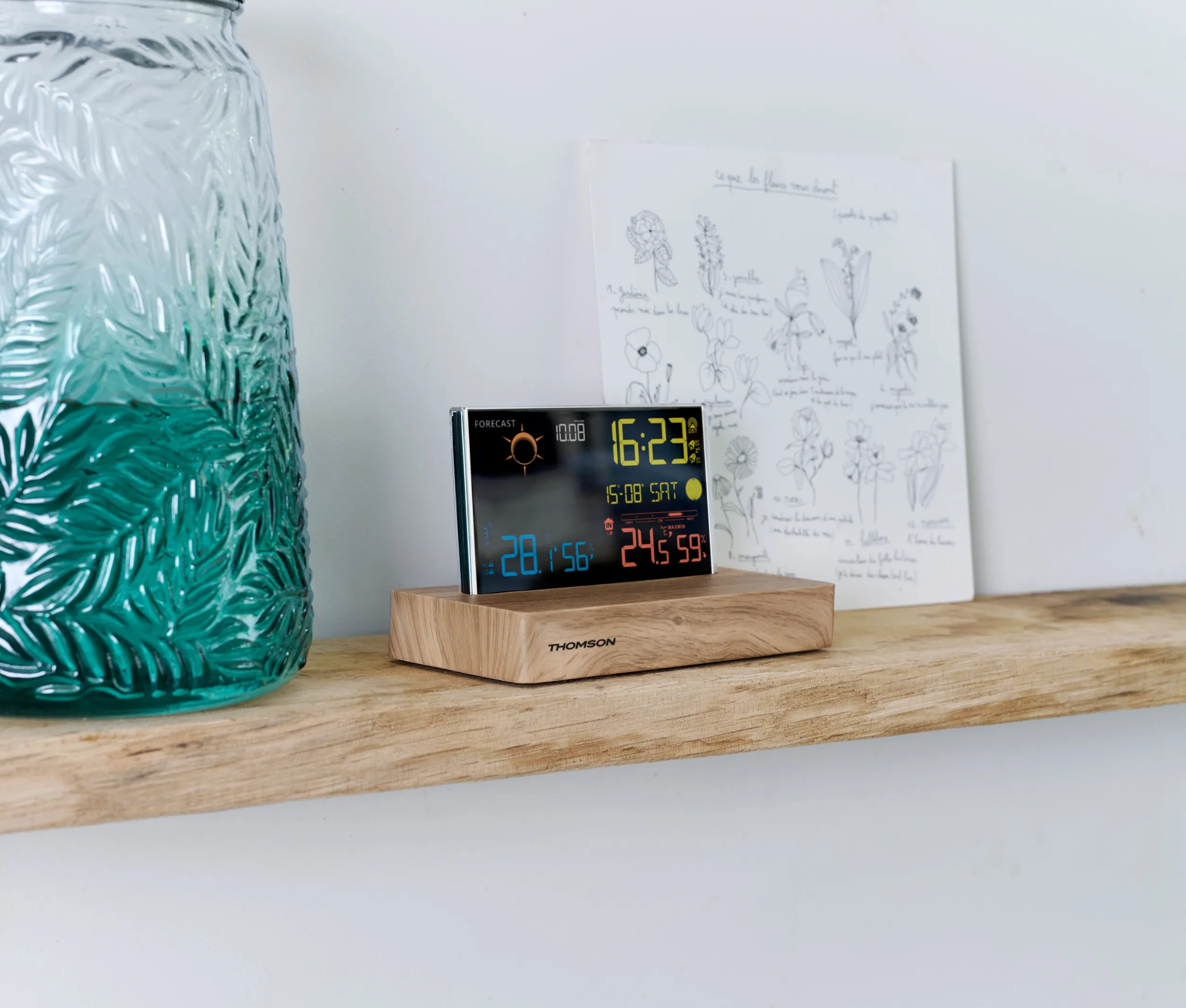 Réveil et station météo CT610 THOMSON