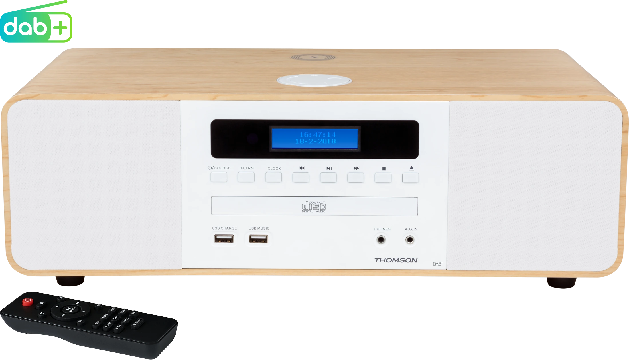 Micro-Stereoanlage Bluetooth/CD/USB/DAB+ MIC201IDABBT THOMSON