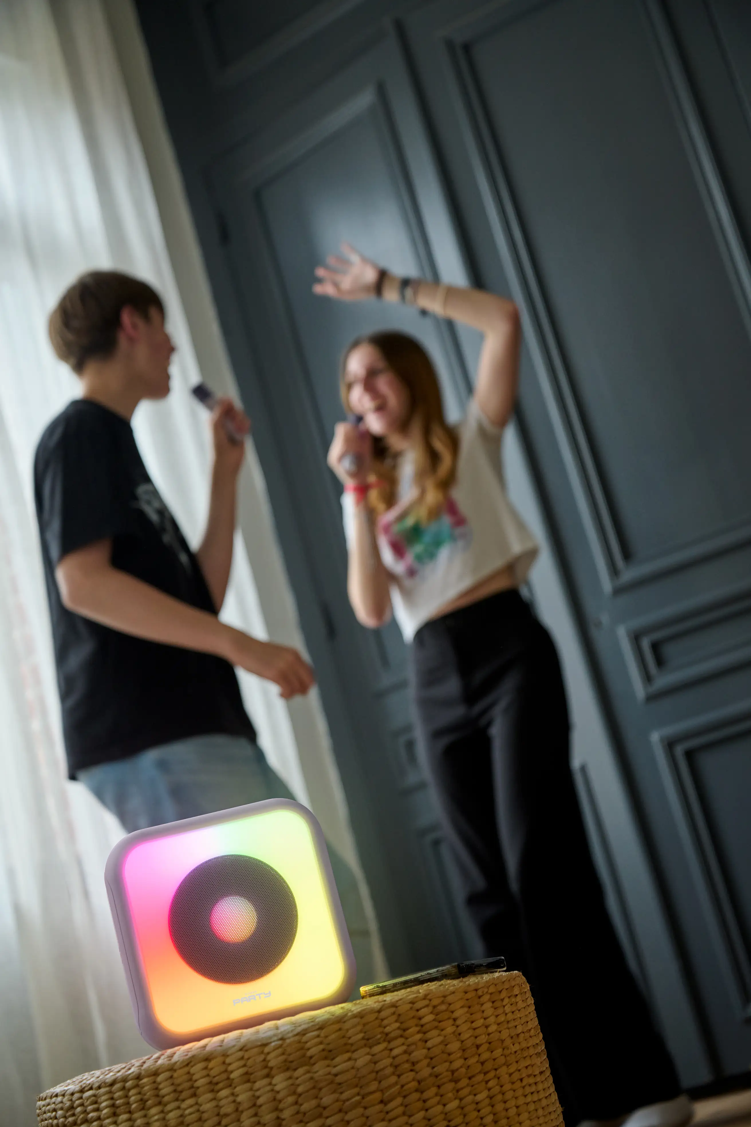 Enceinte Karaoké avec 2 micros sans fil PARTYBTKML