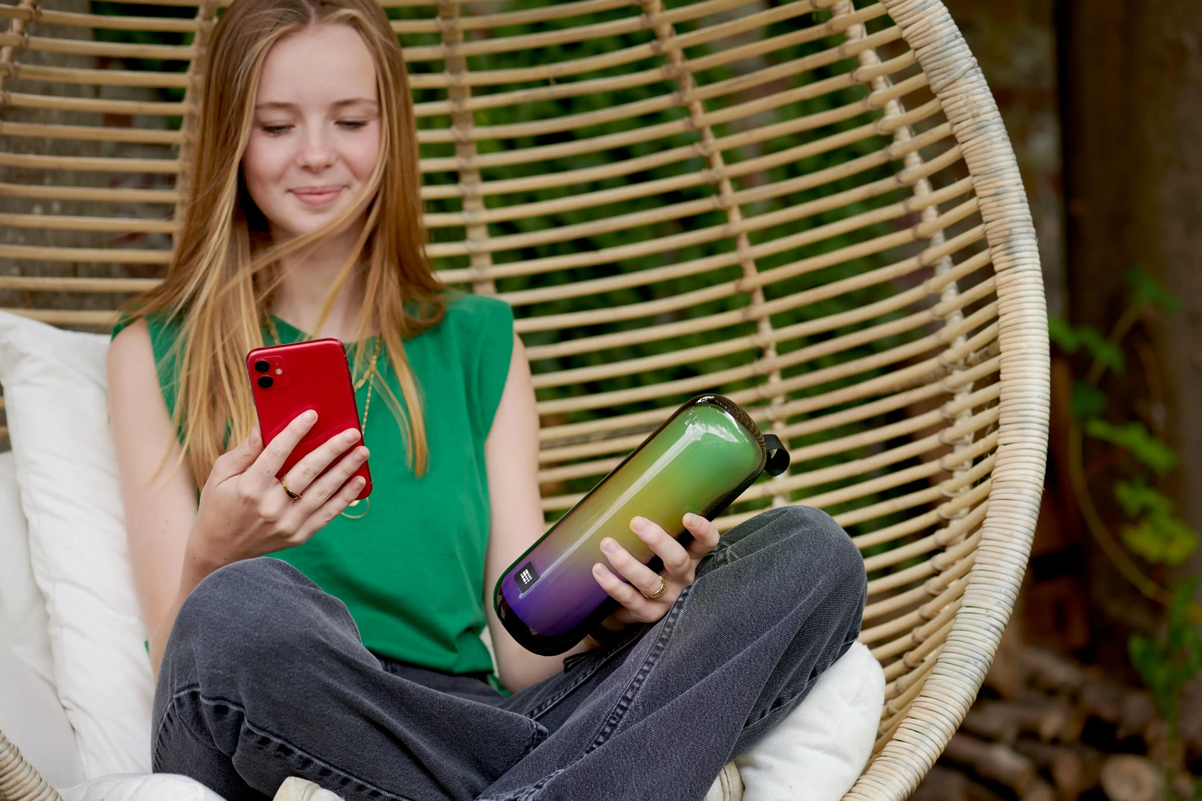 Speaker luminoso senza fili TUBE" - PARTYBTTUBEBK BIGBEN