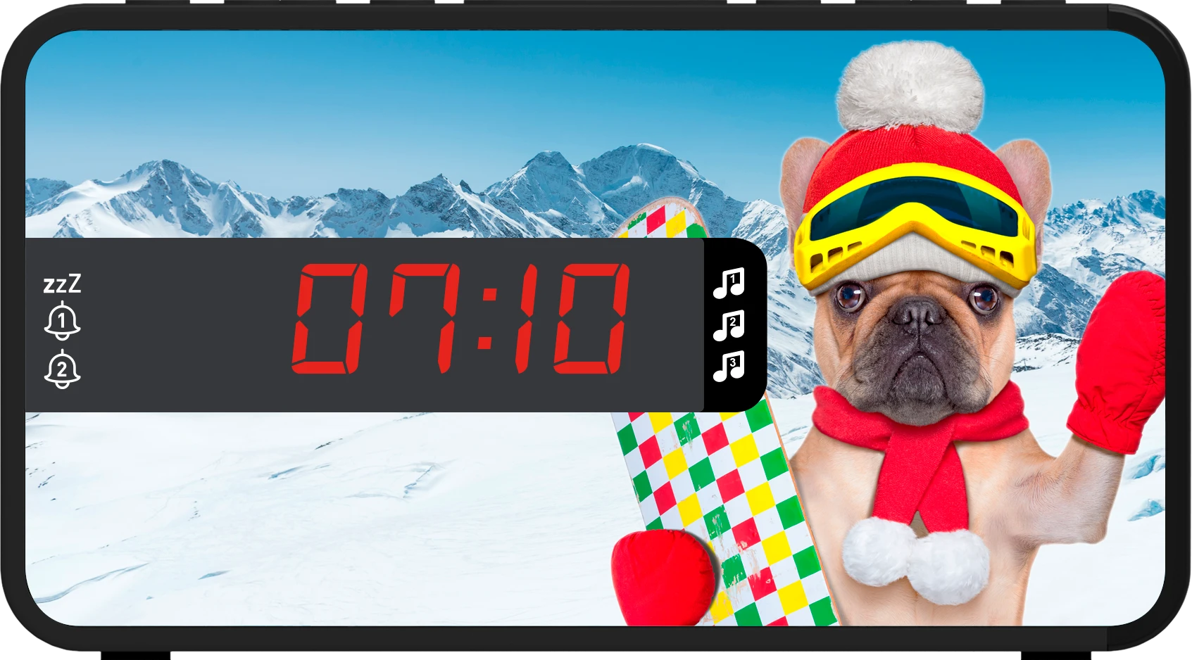 Sveglia con doppio allarme e 3 motivi - R16SEASONSFUNNY