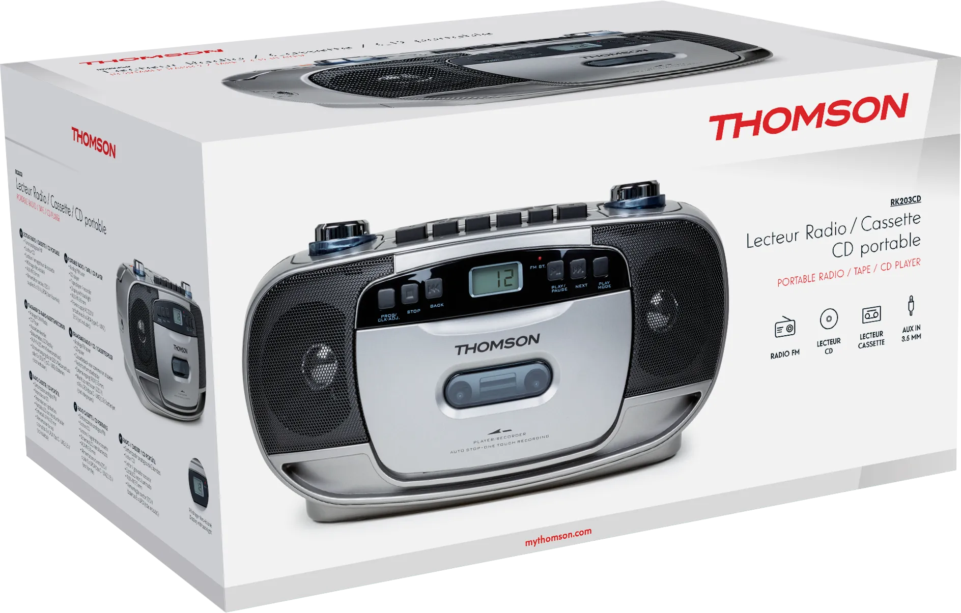 Bb22 Lecteur Cd Portable | Radio Fm | Lecteur De Cd Avec Haut-Parleur