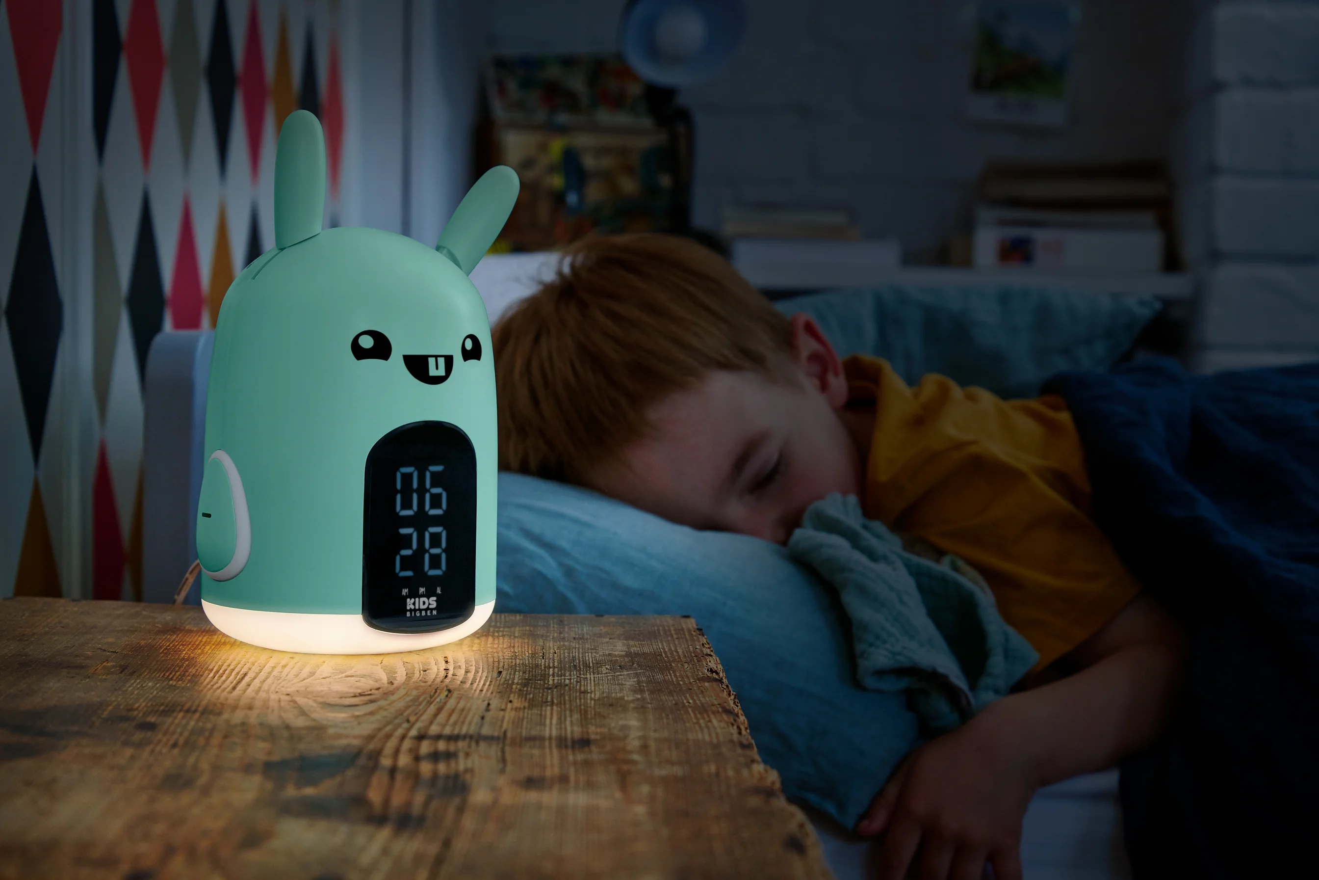 Baxter, Reloj despertador y luz nocturna - RKIDSRABBIT BIGBEN