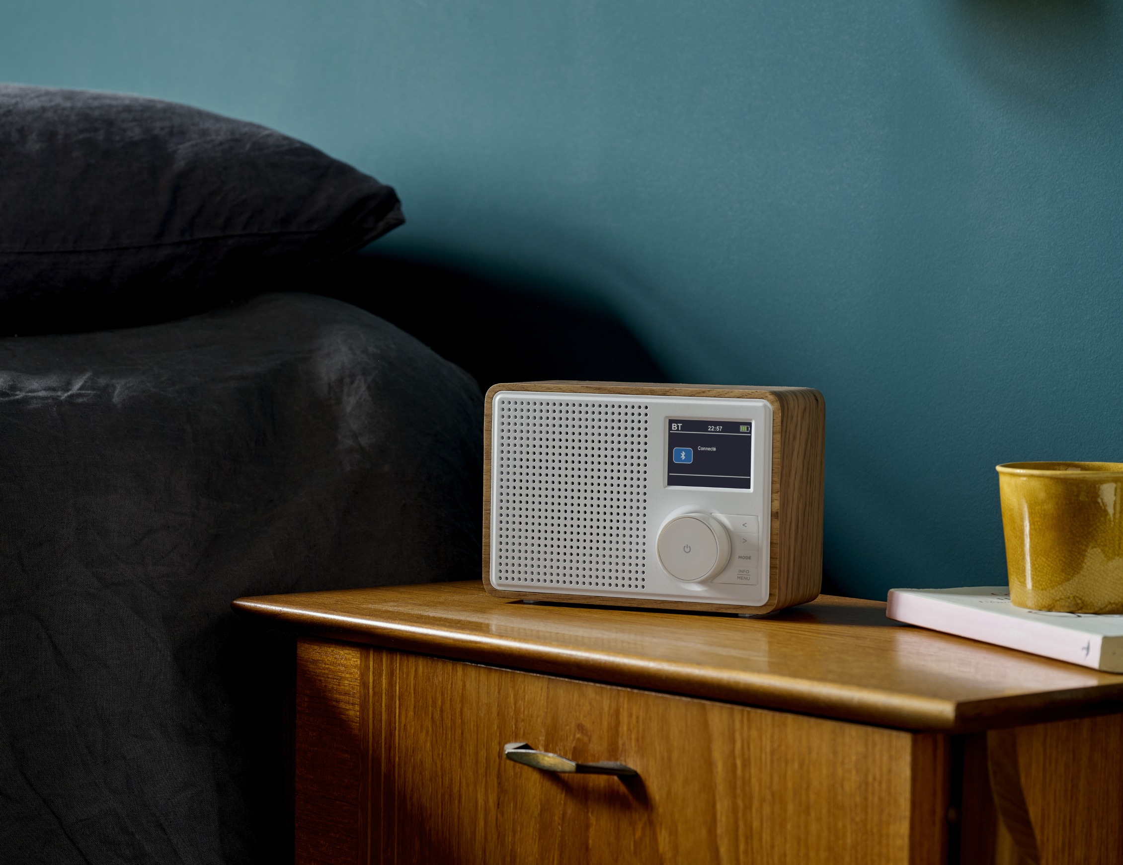 Radio-réveil DAB+ avec enceinte Bluetooth RT500DABBTWH THOMSON