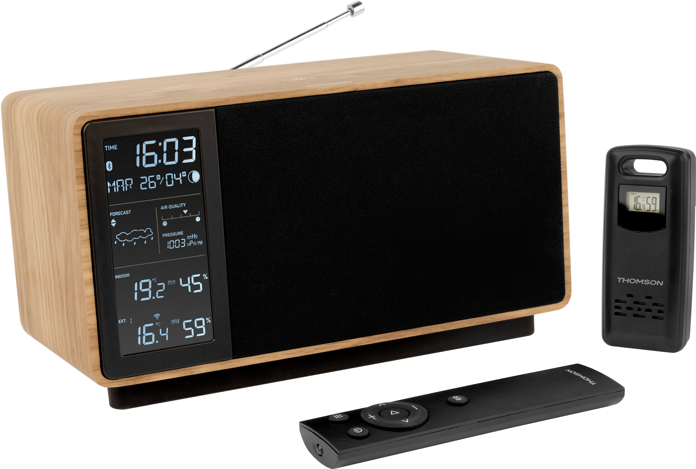 Speaker/Radio e stazione meteo WS202TBK THOMSON
