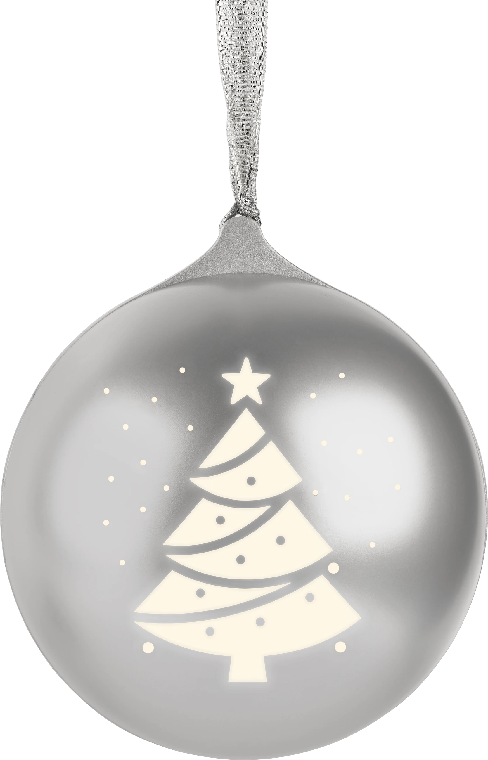 Palla di Natale luminosa con speaker - XMASBALLSILV EPOK